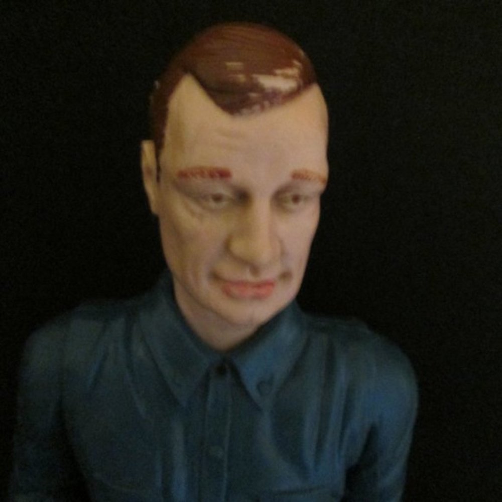 ~ Vintage 1960's Marx 12"' Action Figure MIKE HAZARD Spy Toy with Trench Coat ~